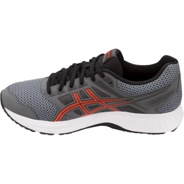 imageASICS Mens GelContend 5 Running ShoesSteel GreyRed Snapp