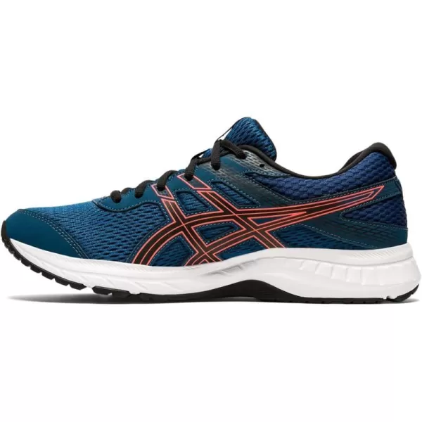 imageASICS Mens GelContend 6 Running ShoesMako BlueSunrise Red