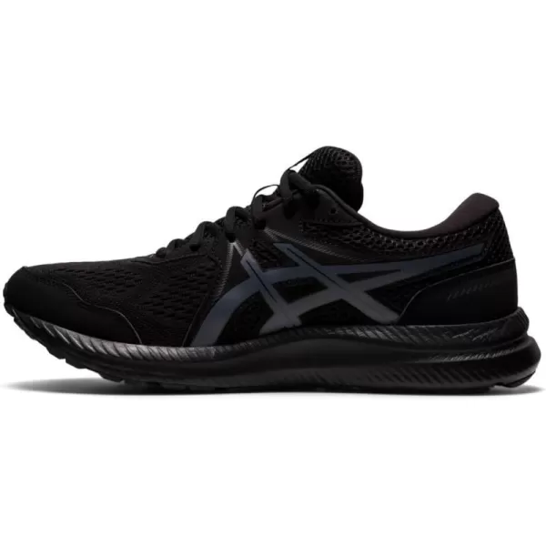 imageASICS Mens GelContend 7 Running ShoeBlackCarrier Grey