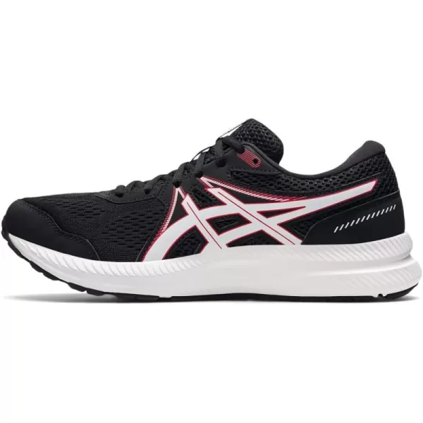 imageASICS Mens GelContend 7 Running ShoeBlackElectric Red