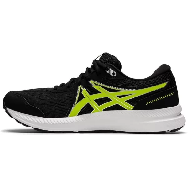 imageASICS Mens GelContend 7 Running ShoeBlackPure Silver