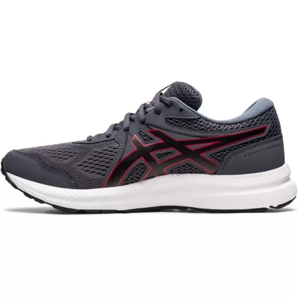 imageASICS Mens GelContend 7 Running ShoeCarrier GreyClassic Red