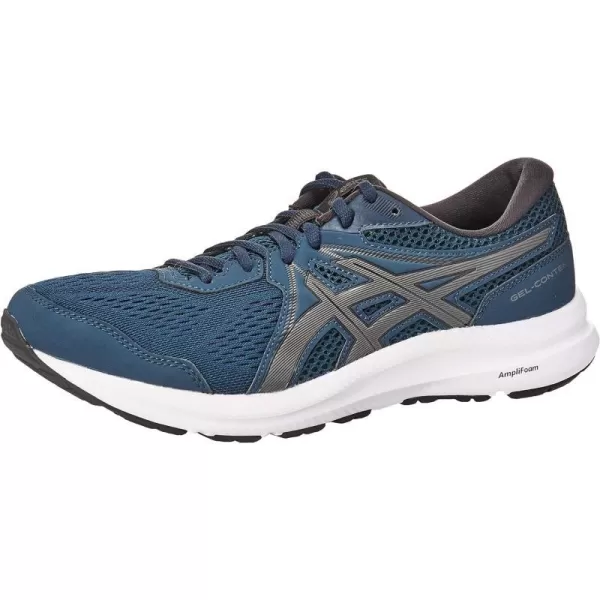 imageASICS Mens GelContend 7 Running ShoeFrench BlueGunmetal