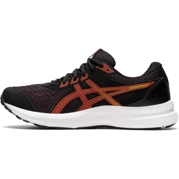 imageASICS Mens GelContend 8 Running ShoesBlackCherry Tomato