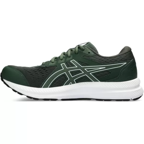 imageASICS Mens GelContend 8 Running ShoesRain ForestWhite