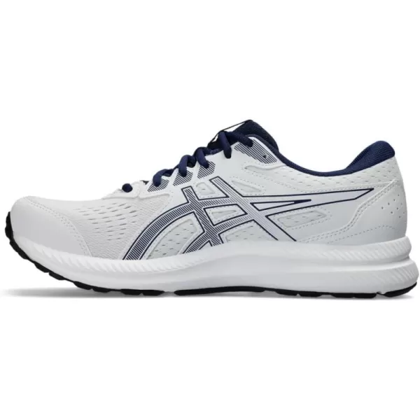 imageASICS Mens GelContend 8 Running ShoesWhiteBlue Expanse