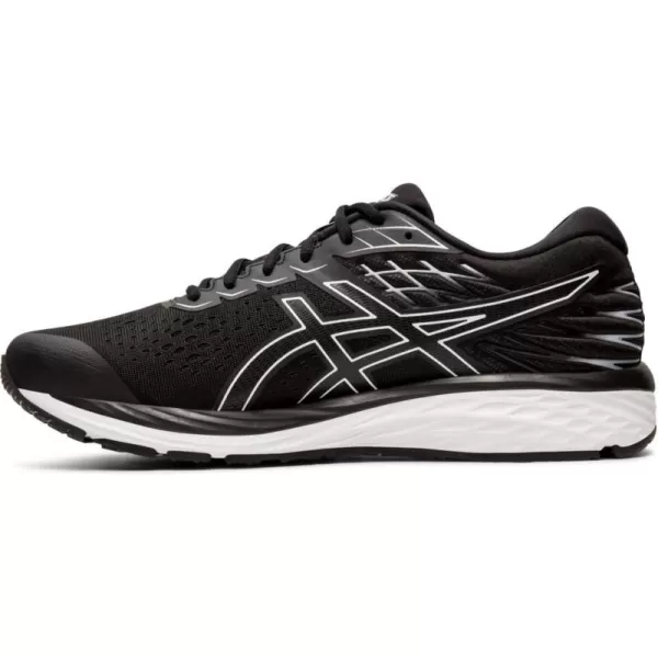 imageASICS Mens GelCumulus 21 Running ShoesBlackWhite