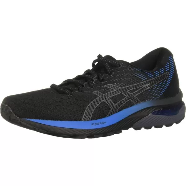 imageASICS Mens GelCumulus 22 Running ShoesBlackDirectoire Blue