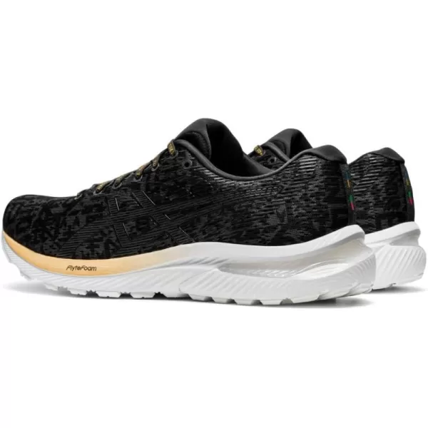imageASICS Mens GelCumulus 22 Running ShoesBlackGraphite Grey