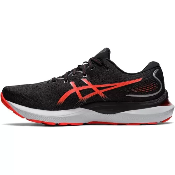 imageASICS Mens GelCumulus 24 Running ShoesBlackCherry Tomato