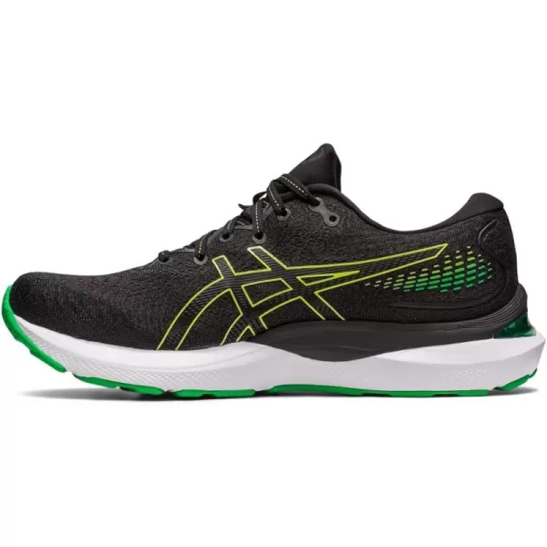imageASICS Mens GelCumulus 24 Running ShoesBlackLime Zest