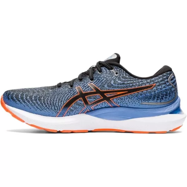 imageASICS Mens GelCumulus 24 Running ShoesBlackShocking Orange
