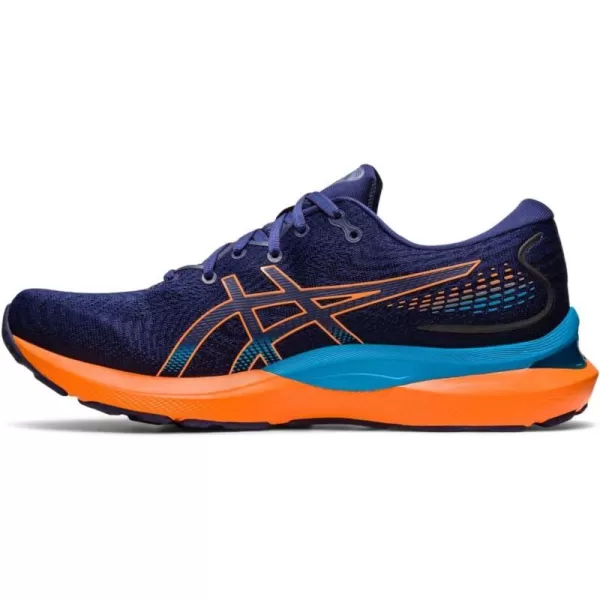 imageASICS Mens GelCumulus 24 Running ShoesIndigo BlueSun Peach