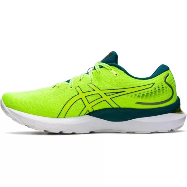 imageASICS Mens GelCumulus 24 Running ShoesSafety YellowVelvet Pine
