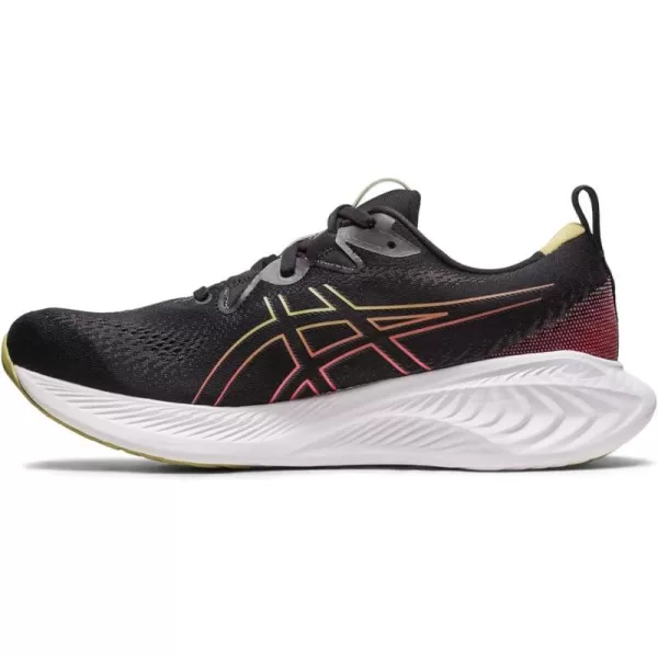 imageASICS Mens GelCumulus 25 Running ShoesBlackElectric Red