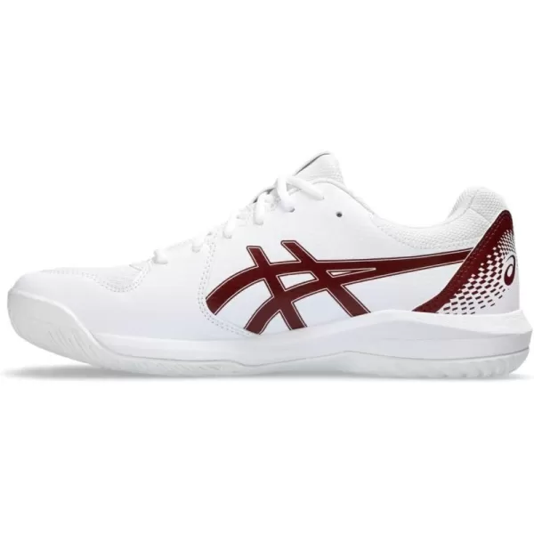 imageASICS Mens GelDedicate 8 Tennis ShoeWhiteAntique Red