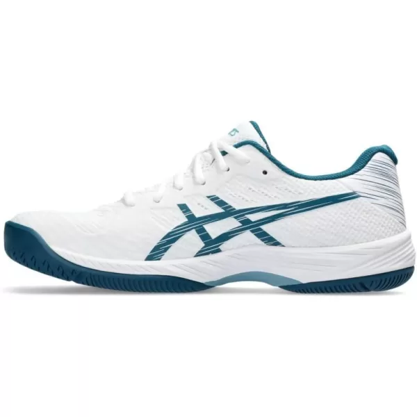 imageASICS Mens GelGame 9 Tennis ShoeWhiteRestful Teal