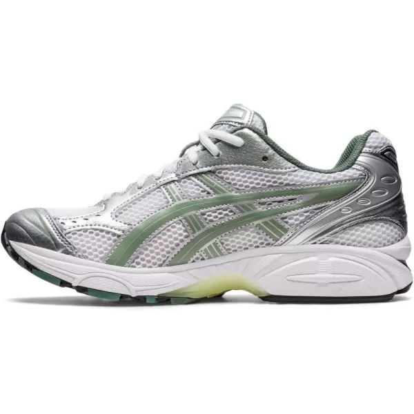 imageASICS Mens GelKayano 14 Sportstyle ShoesWhiteSlate Grey