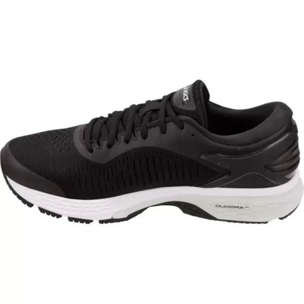 imageASICS Mens GelKayano 25 Running ShoeBlackGlacier Grey