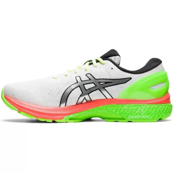 imageASICS Mens GelKayano 27 Running ShoesWhitePure Silver