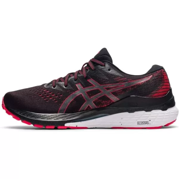 imageASICS Mens GelKayano 28 Running ShoesBlackElectric Red