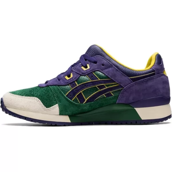 imageASICS Mens GelLyte III OG SneakersHunter GreenPurple Matte
