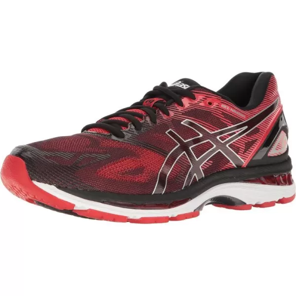 imageASICS Mens GelNimbus 19 Running ShoesBlackVermilionSilver