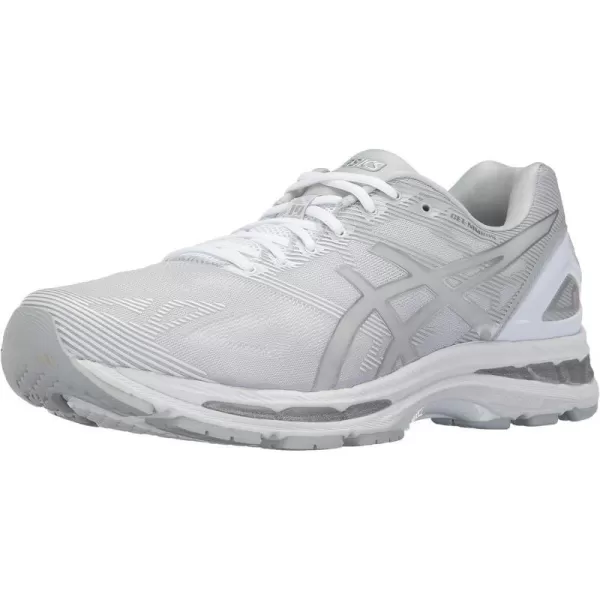 imageASICS Mens GelNimbus 19 Running ShoesGlacier GreySilverWhite