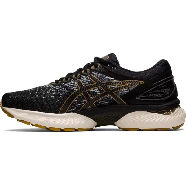 imageASICS Mens GelNimbus 22 Running ShoesBlackBlack