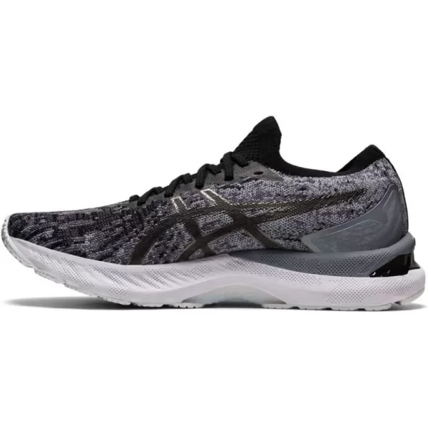 imageASICS Mens GelNimbus 23 Knit Running ShoesSheet RockBlackKnit