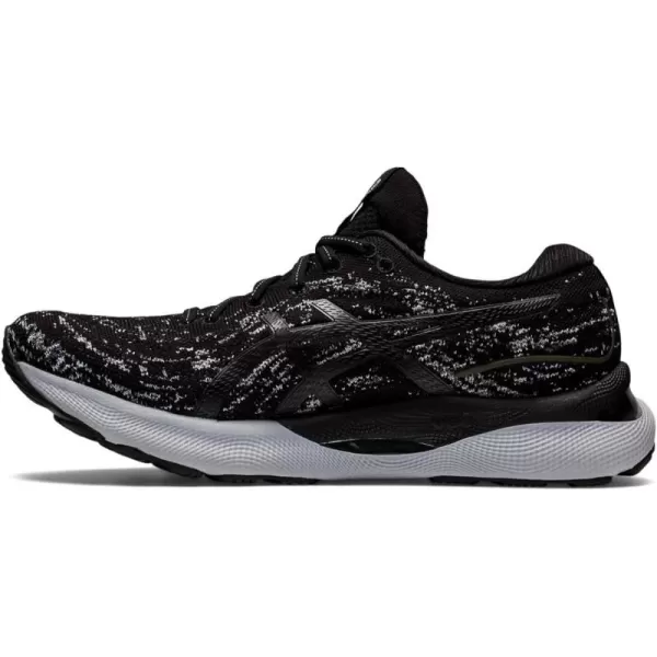 imageASICS Mens GelNimbus 24 Mesh Knit Running ShoesBlackBlack