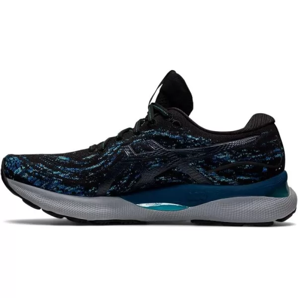 imageASICS Mens GelNimbus 24 Mesh Knit Running ShoesBlackMako Blue