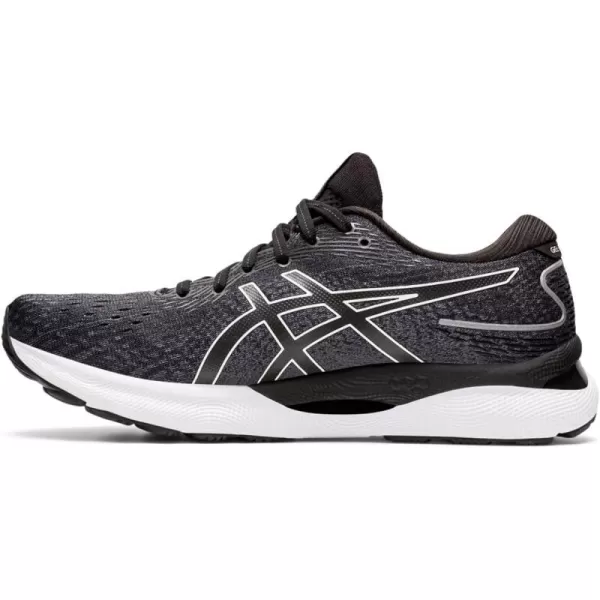 imageASICS Mens GelNimbus 24 Platinum Running ShoesBlackWhite
