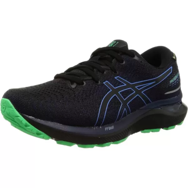 imageASICS Mens GelNimbus 24 Platinum Running ShoesVelvet PineNew Leaf