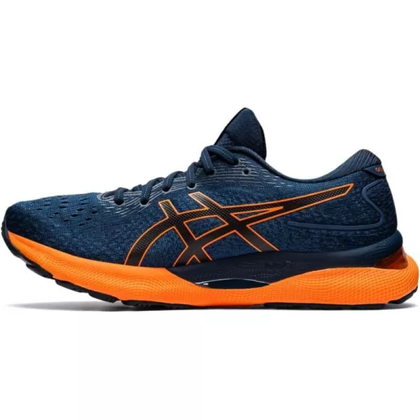 imageASICS Mens GelNimbus 24 Running ShoesFrench BlueShocking Orange