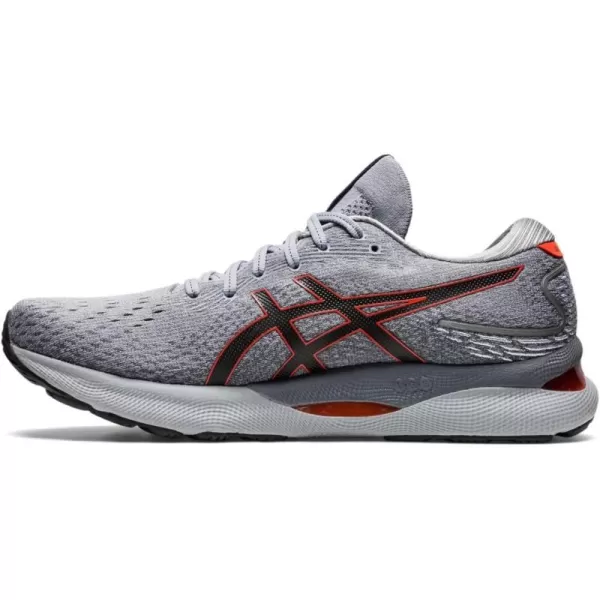 imageASICS Mens GelNimbus 24 Running ShoesSheet RockCherry Tomato