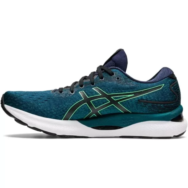 imageASICS Mens GelNimbus 24 Running ShoesVelvet PineNew Leaf