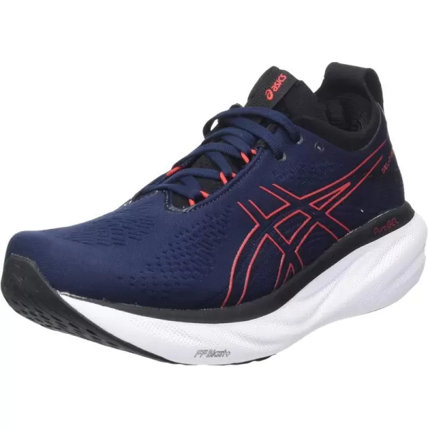 imageASICS Mens GelNimbus 25 Running ShoesBlack Electric Red