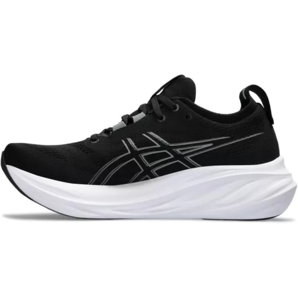 imageASICS Mens GelNimbus 26 Running ShoeBlackGraphite Grey