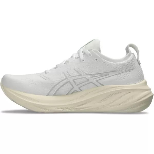 imageASICS Mens GelNimbus 26 Running ShoeWhiteWhite