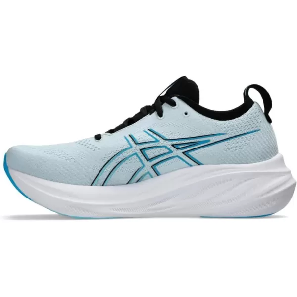 imageASICS Mens GelNimbus 26 Running ShoesCool GreyBright Cyan
