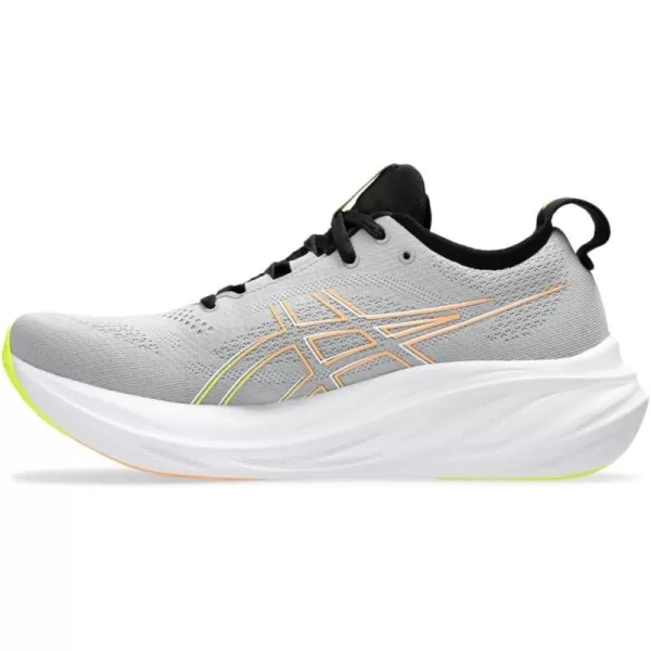 imageASICS Mens GelNimbus 26 Running ShoesPiedmont GreySafety Yellow