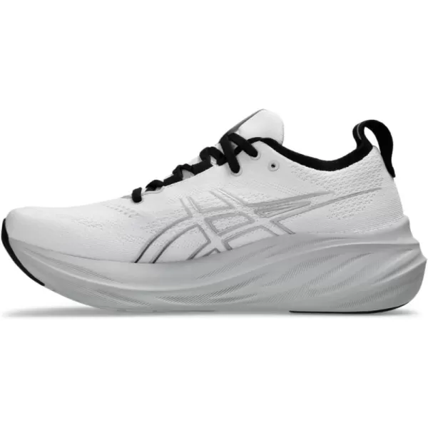 imageASICS Mens GelNimbus 26 Running ShoesWhitePure Silver