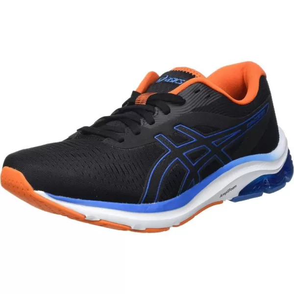 imageASICS Mens GelPulse 12 Running ShoeBlack Reborn Blue