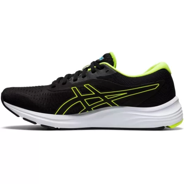 imageASICS Mens GelPulse 12 Running ShoeBlackHazard Green