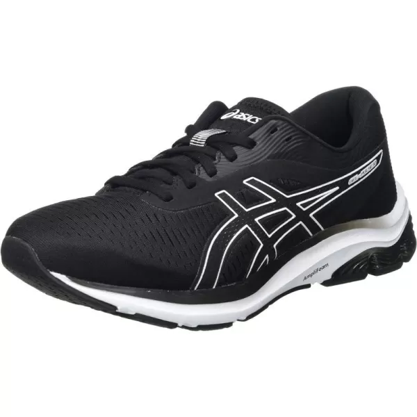 imageASICS Mens GelPulse 12 Running ShoeNoirBlanc
