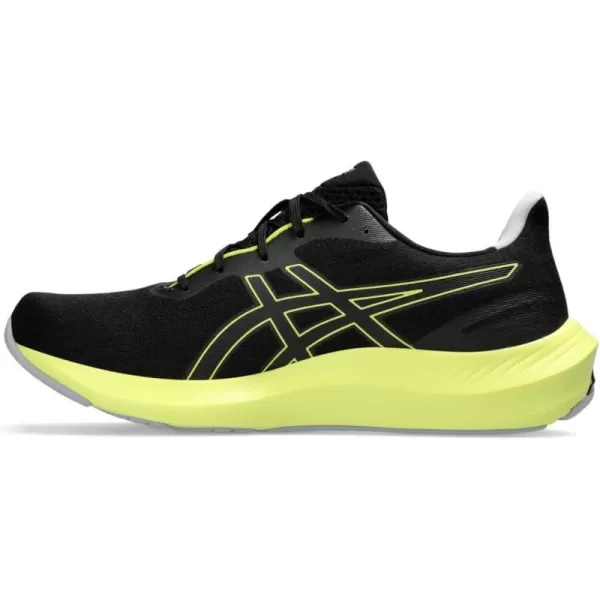 imageASICS Mens GelPulse 14 Running ShoesBlackGlow Yellow
