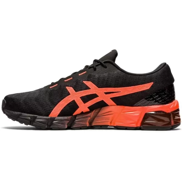 imageASICS Mens GelQuantum 180 5 Running ShoesBlackSunrise Red