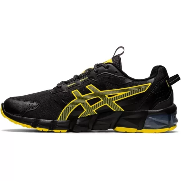 imageASICS Mens GelQuantum 90 Running ShoesBlackVibrant Yellow