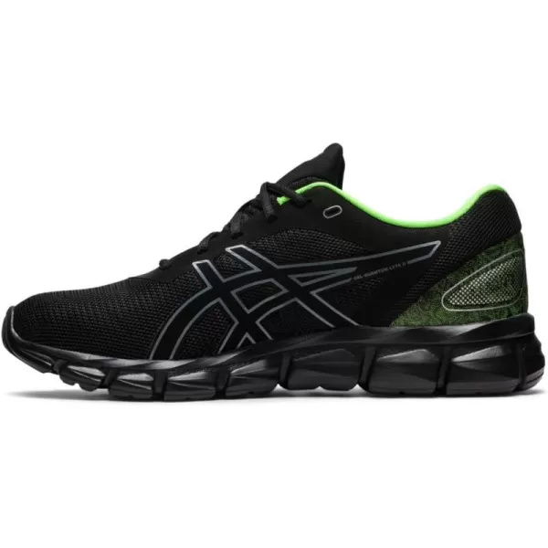 imageASICS Mens GelQuantum Lyte II Sportstyle ShoesBlackGreen Gecko